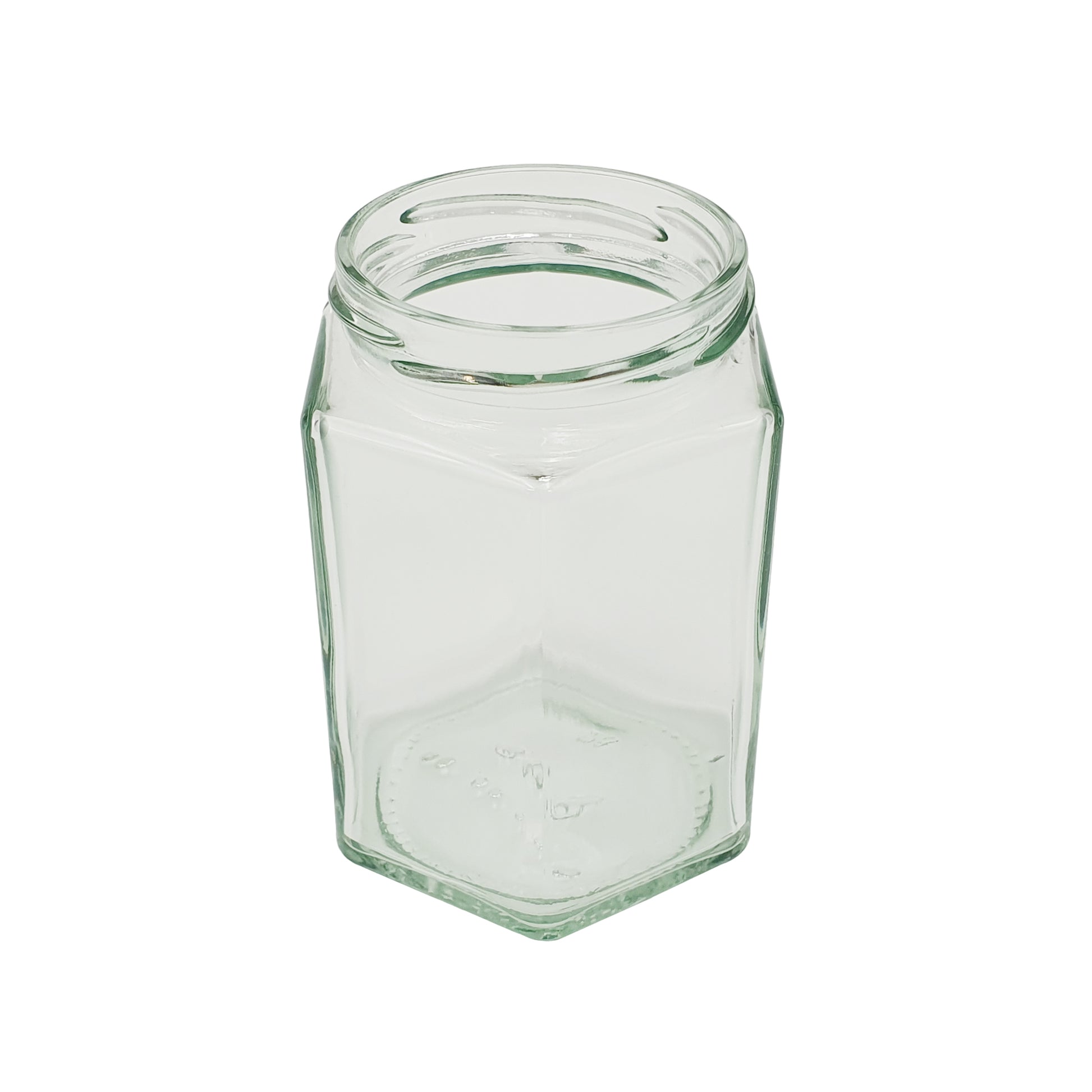 Hexagon Glass Jar - 270ml