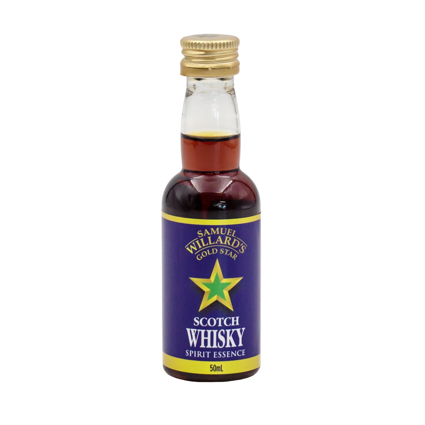 50ml bottle of samuel willards gold star scotch whisky essence