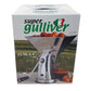 Super Gulliver tomato stripper packaging with a field and tomatoes in the background