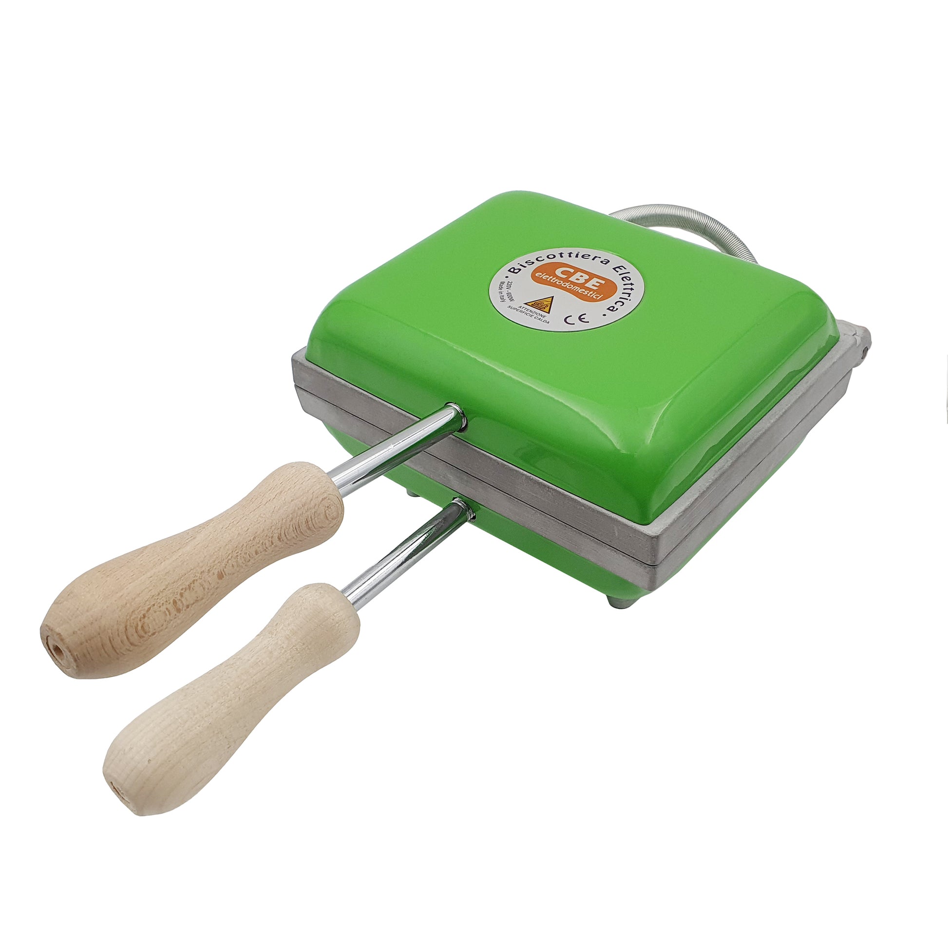 Waffle (Pizzelle) Maker - 6 Section - Electric - Green