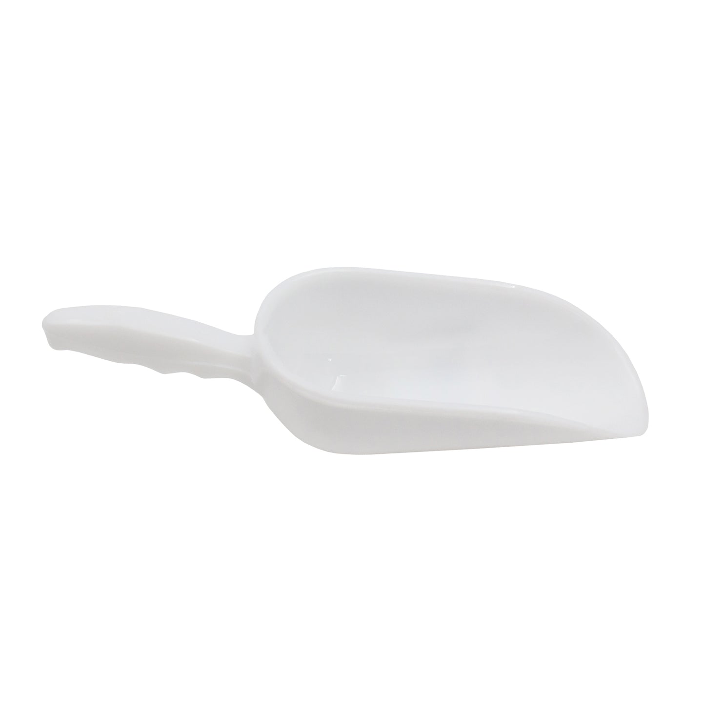 19cm white plastic food scoop - food grade plastic