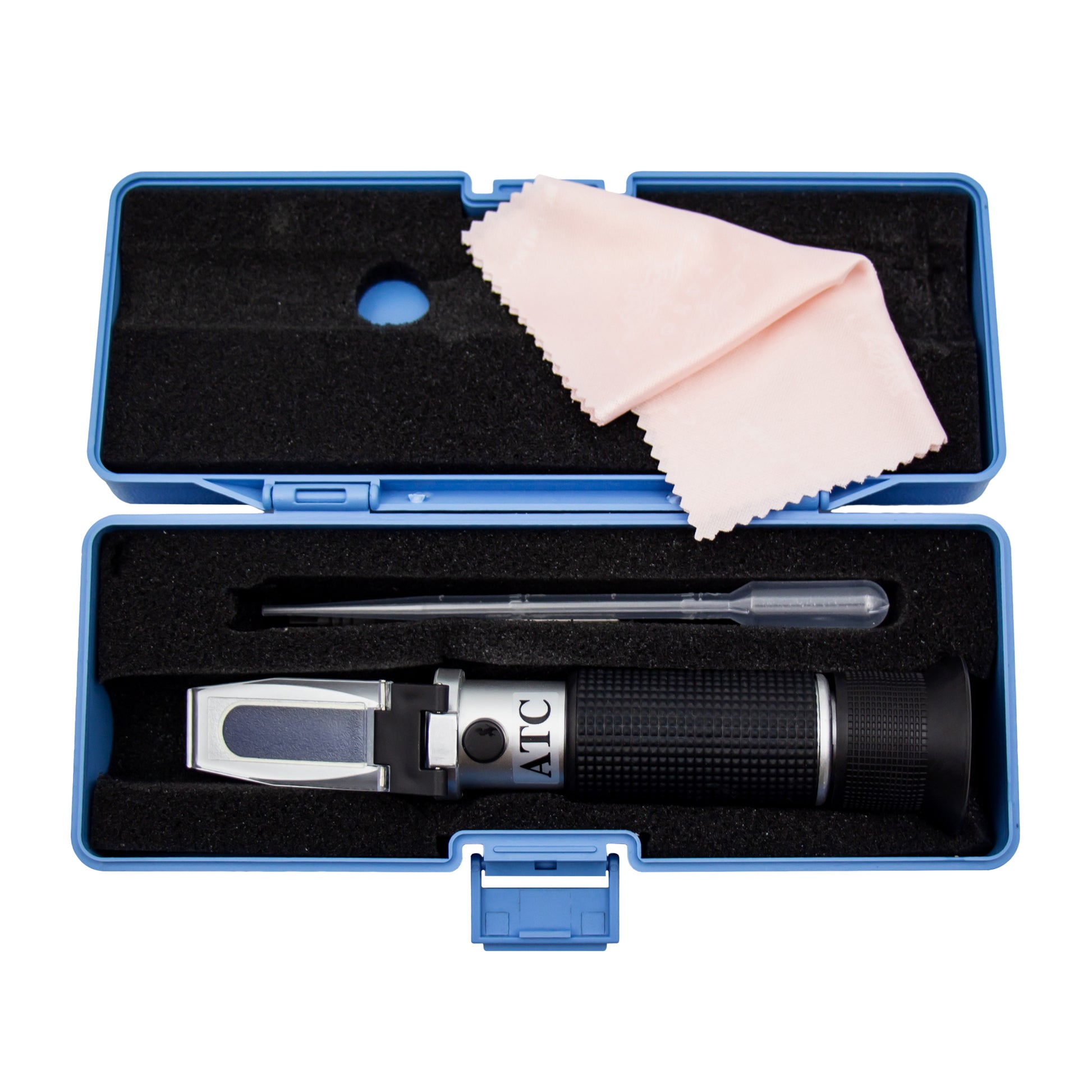 hand held refractometer used in home brewing whole kit