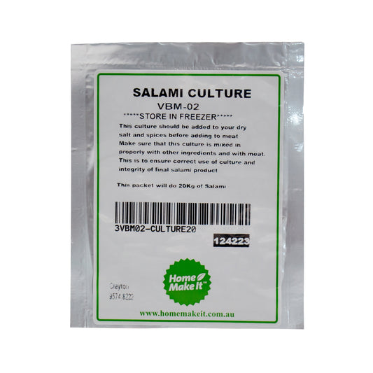 packet of VBM salami culture for 20kg of meat