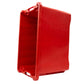 40 litre red solid food grade plastic crate. Used in salami, sausage and passata making