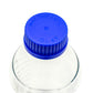 Blue plastic lid advising max temperature of 140 degrees celsius. 