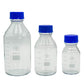 Size comparison of 1000ml, 500ml and 250ml borosilicate bottles.  