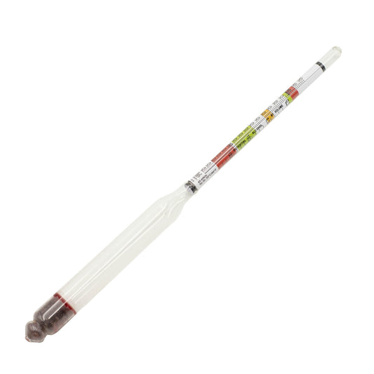 Colour coded beer and wine hydrometer 