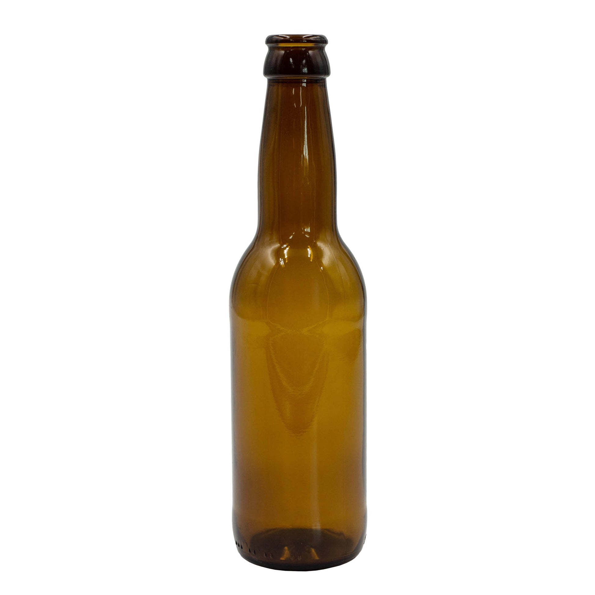 330 ml beer bottle made with amber glass