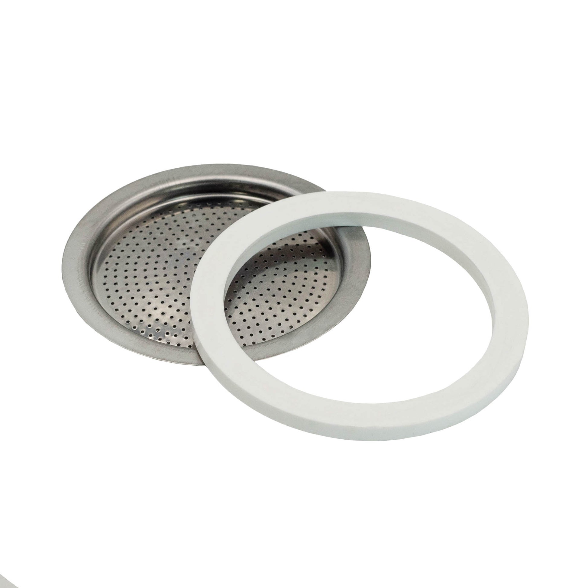 Bialetti Musa Blister Seal & Filter replacement rubber gasket with filter plate for Bialetti Musa 4 cup