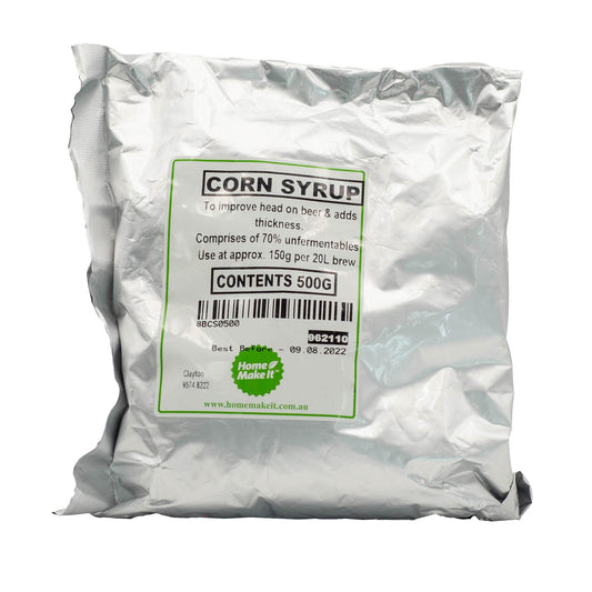 500g bag of corn syrup Maltodextrin for improving head retention and adds thickness. 