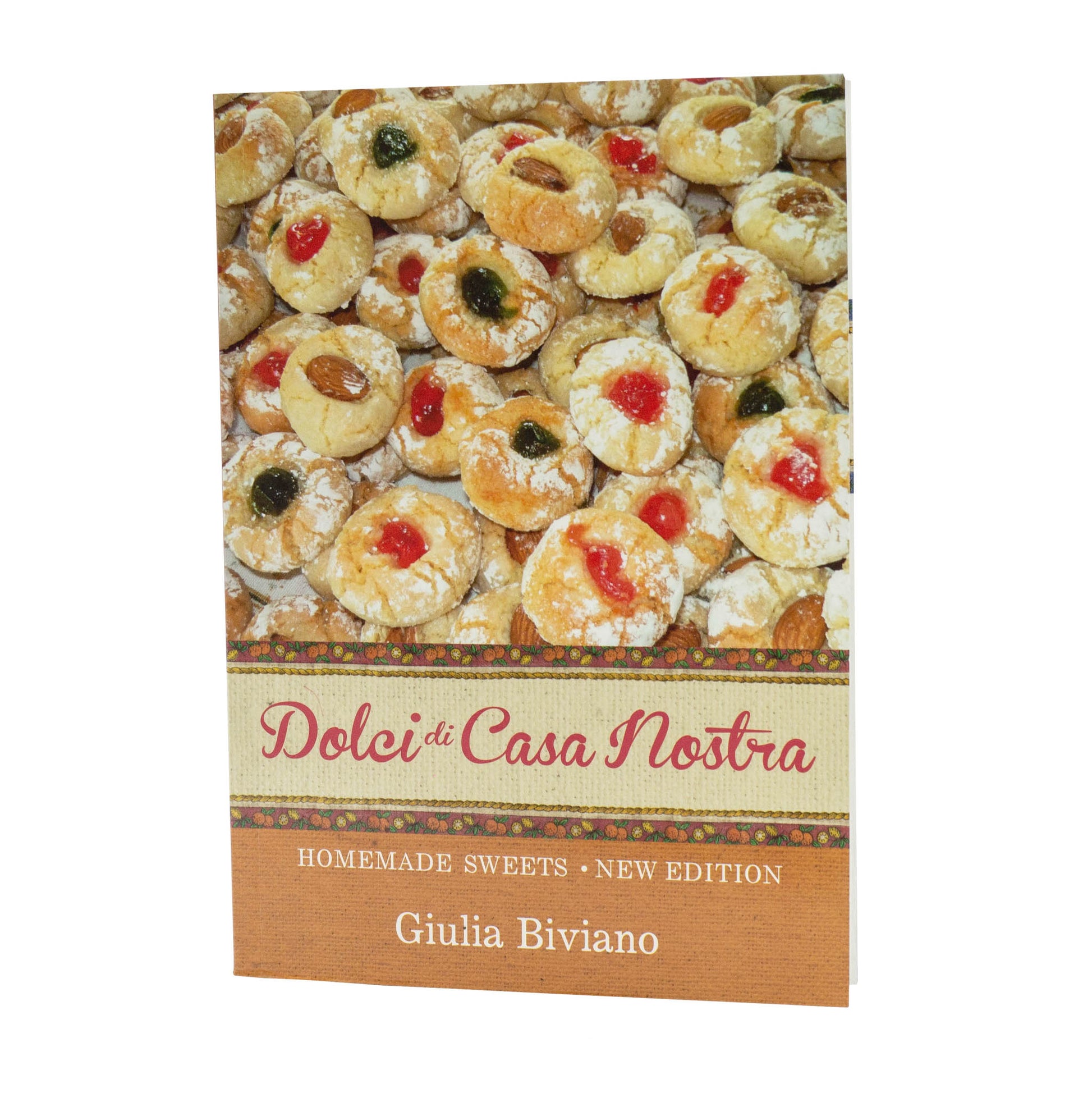 Book with over 70 homemade sweet recipes written by Giulia Biviano