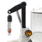Italian made enolmatic filler for filling wine, spirits, liquor, tomato sauce, fruit juices, and other liquids with relatively high viscosity. Has interchangeable nozzles for filling other liquids sold separately 
