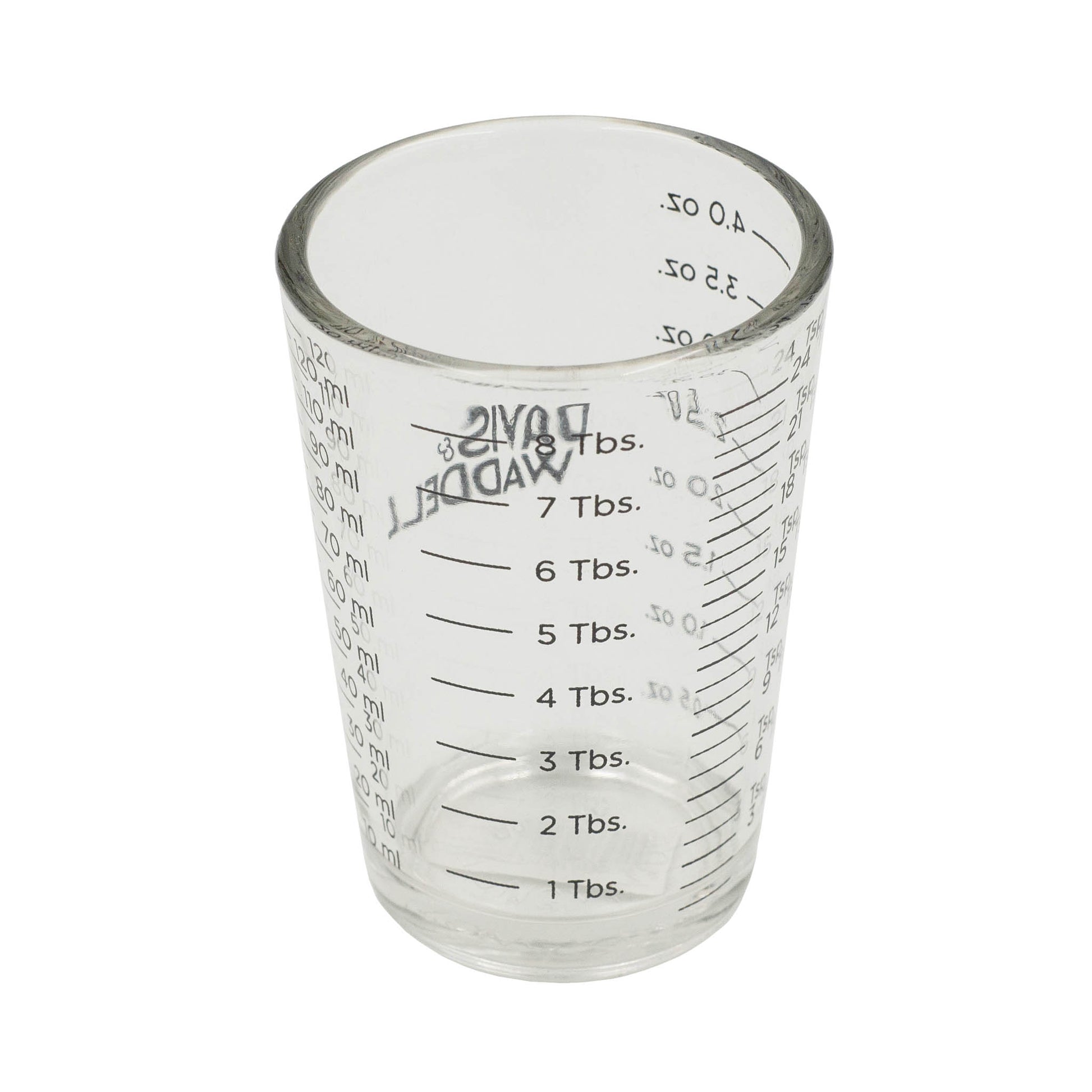 Glass measuring cup up to 8 tablespoons
