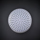 White food grade plastic Hard Cheese Small Hoop Mould Diam-14.5cm x H-7.3cm used to shape cheeses.