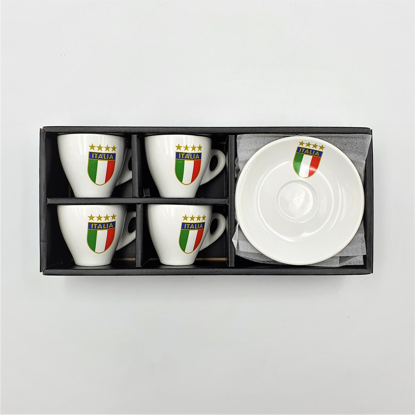 Espresso Cup and Saucer Italia set of 4