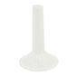 white food grade plastic salami and sausage mincer funnel for size 10 and 12 mincers 15mm in diameter. 