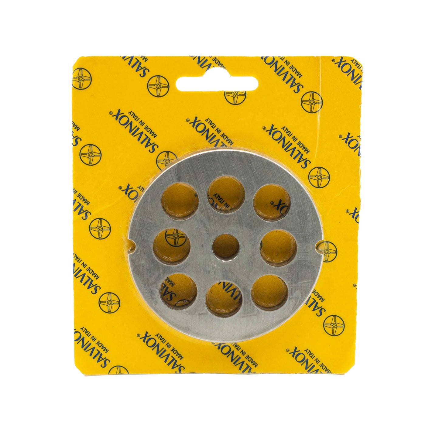 Size 22 with 16mm holes stainless steel replacement mincer plate for salami and sausage mincing machines. 