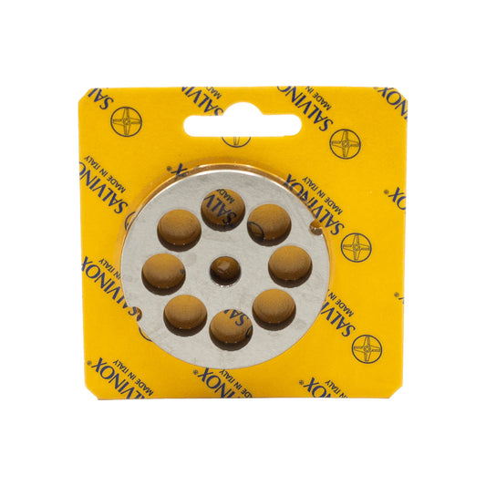 Size 8 with 16mm holes stainless steel replacement mincer plate for salami and sausage mincing machines.
