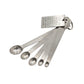 Mini measuring spoons. Measures for tad, dash, pin, smidgen and drop