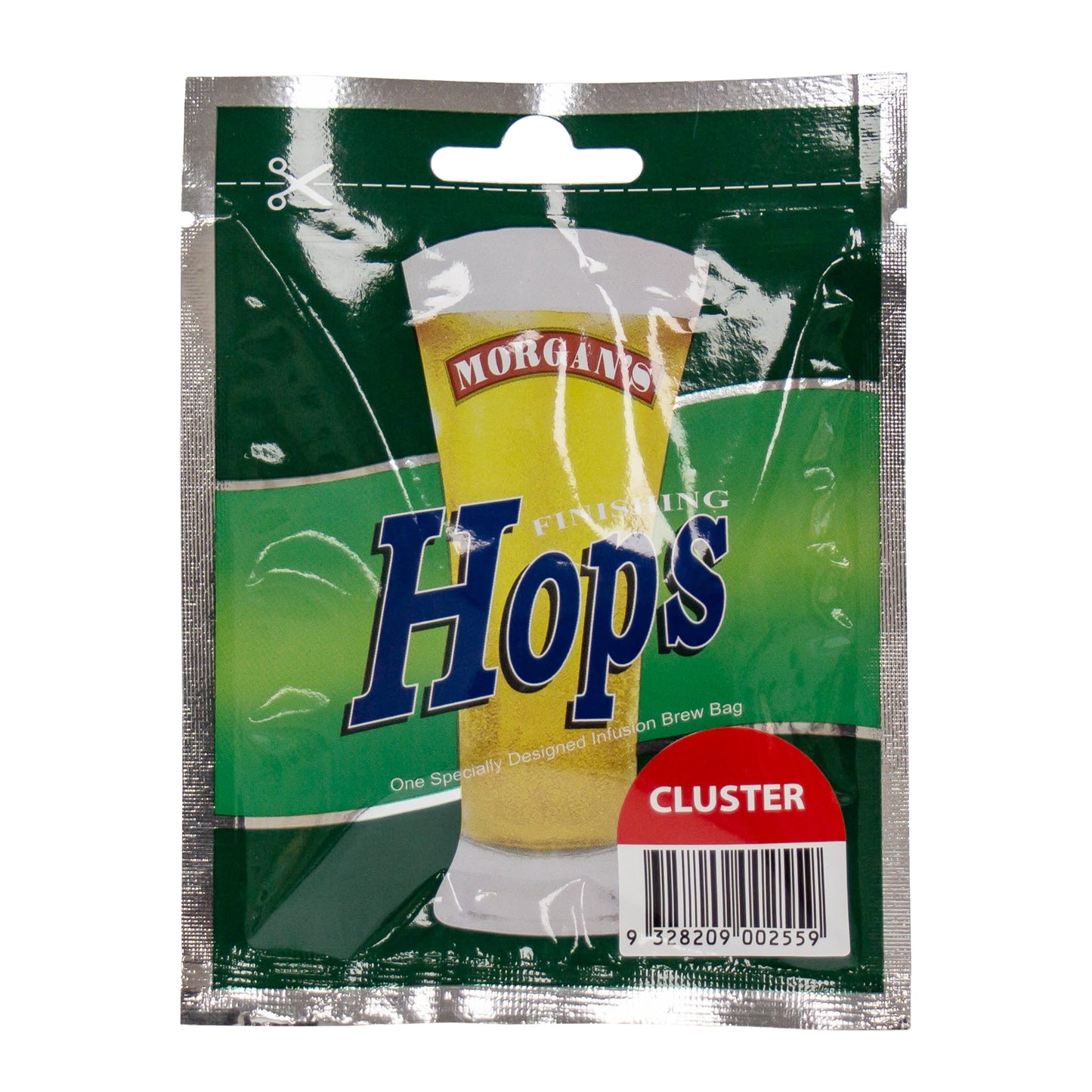 12g packet of Cluster Hops for home brewing