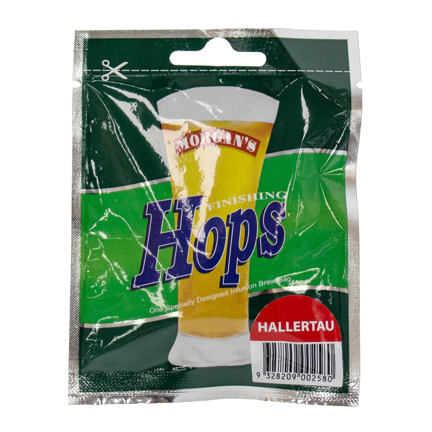 12g packet of Hallertau hops for home brewing
