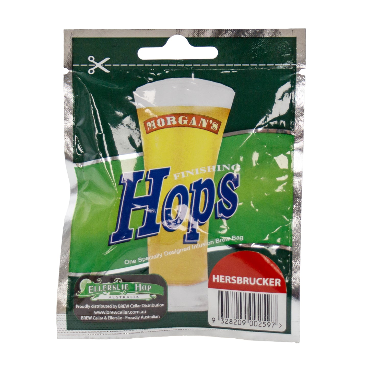 12g packet of Hersbrucker hops for home brewing
