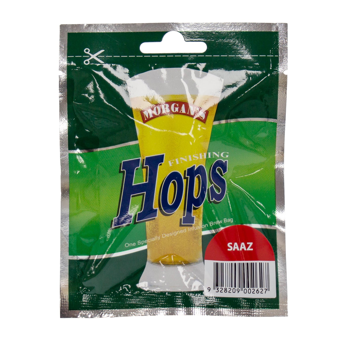 12g packet of Saaz hops for home brewing