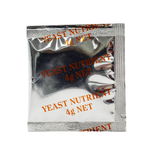 4g packet of yeast nutrient boosting yeast activity during fermentation