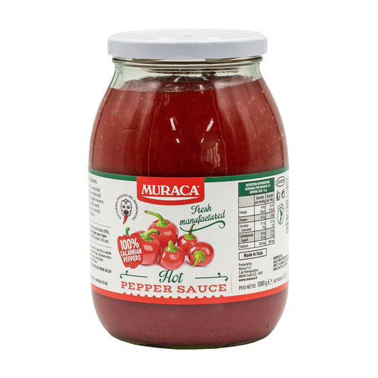 1kg Italian made Muraca hot pepper sauce, made is Calabrian peppers for salami making, pasta sauces and more