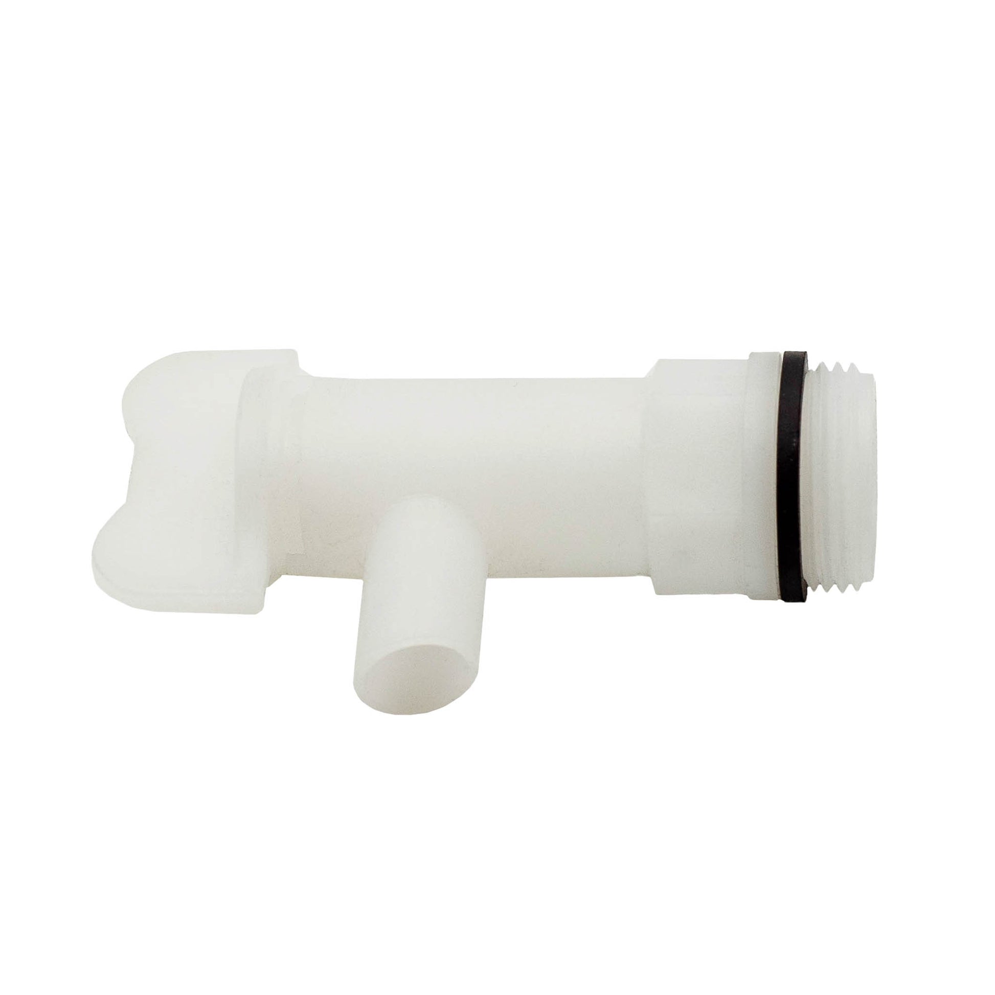 White plastic tap with 19mm thread to suit our 15, 30 and 60 litre plastic fermenters.