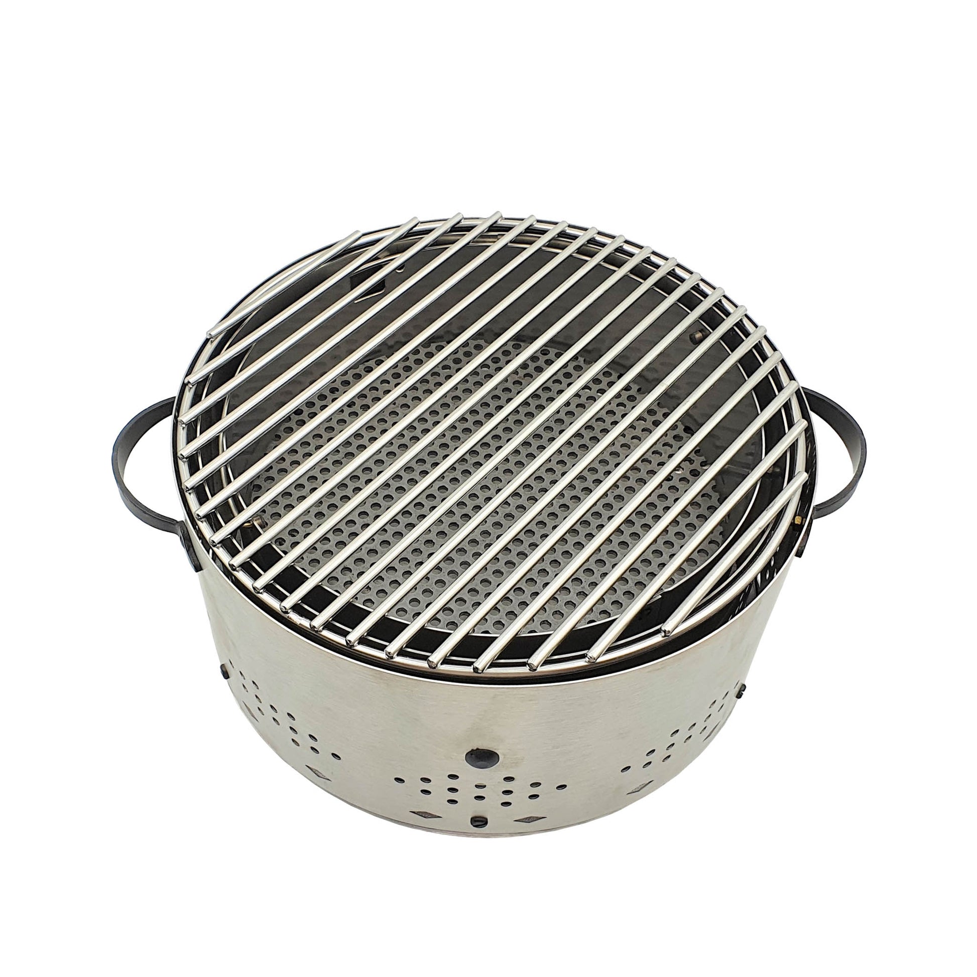 stainless steel table top barbeque. 