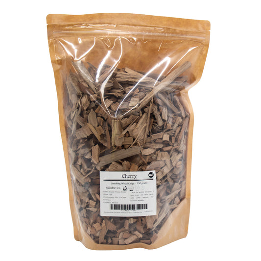 750g bag of Cherry flavour smoking wood chips for smoking meats