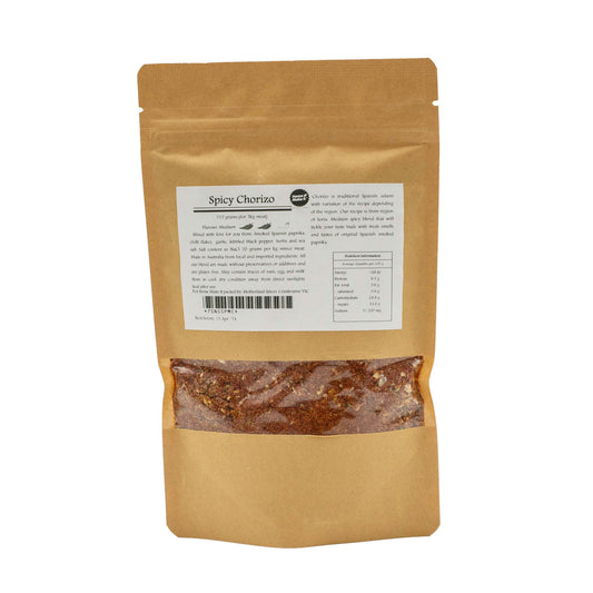 spicy chorizo salami spice recipe bag for up to 5kg of meat