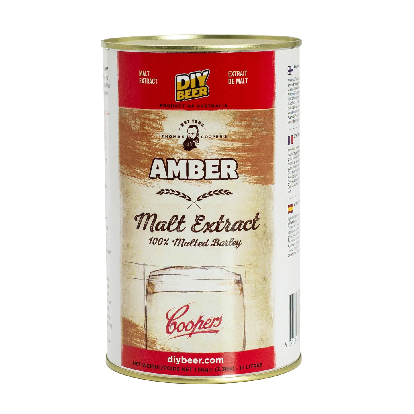 Thomas Coopers 1.5kg Amber Malt Extract