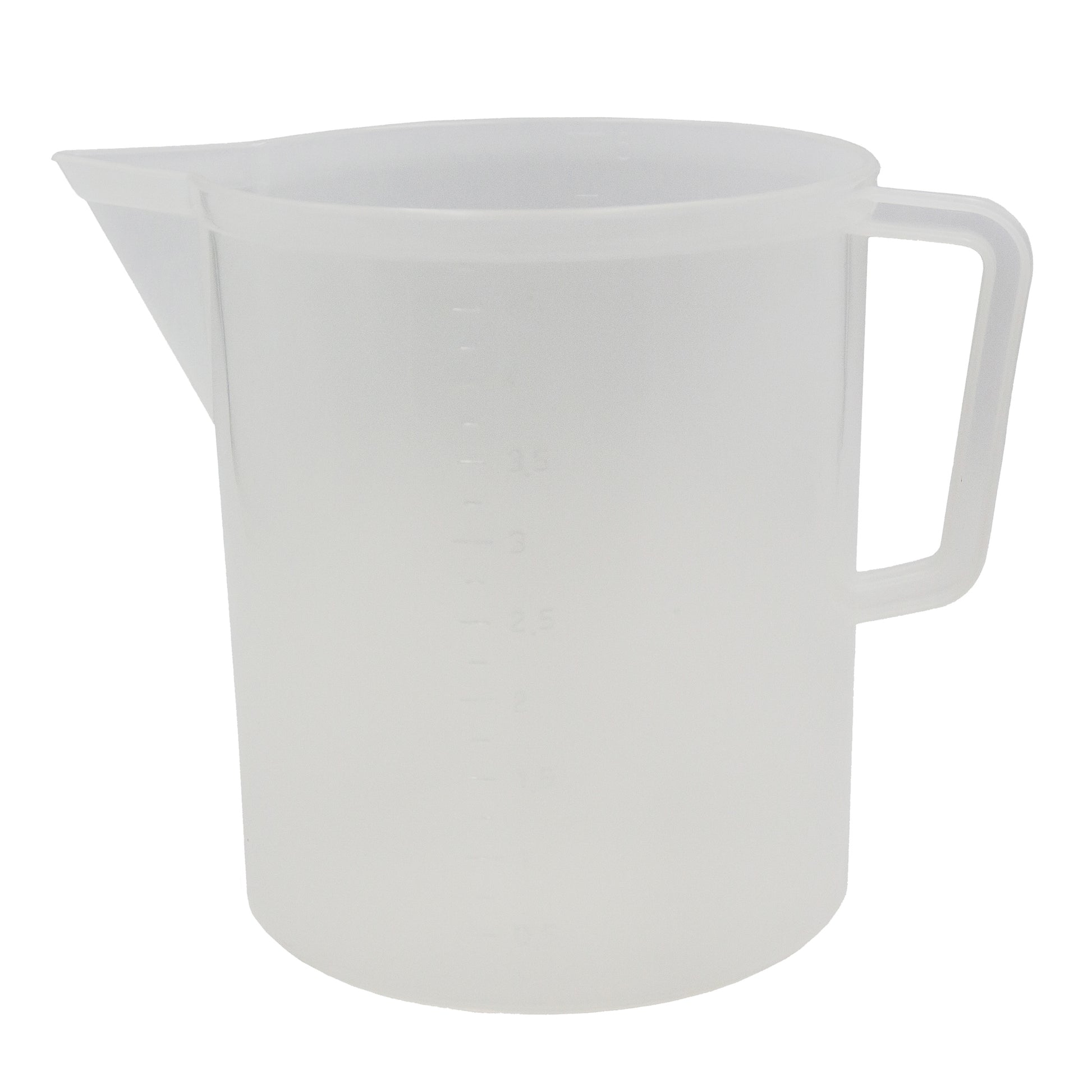 three litre transparent food grade plastic jug
