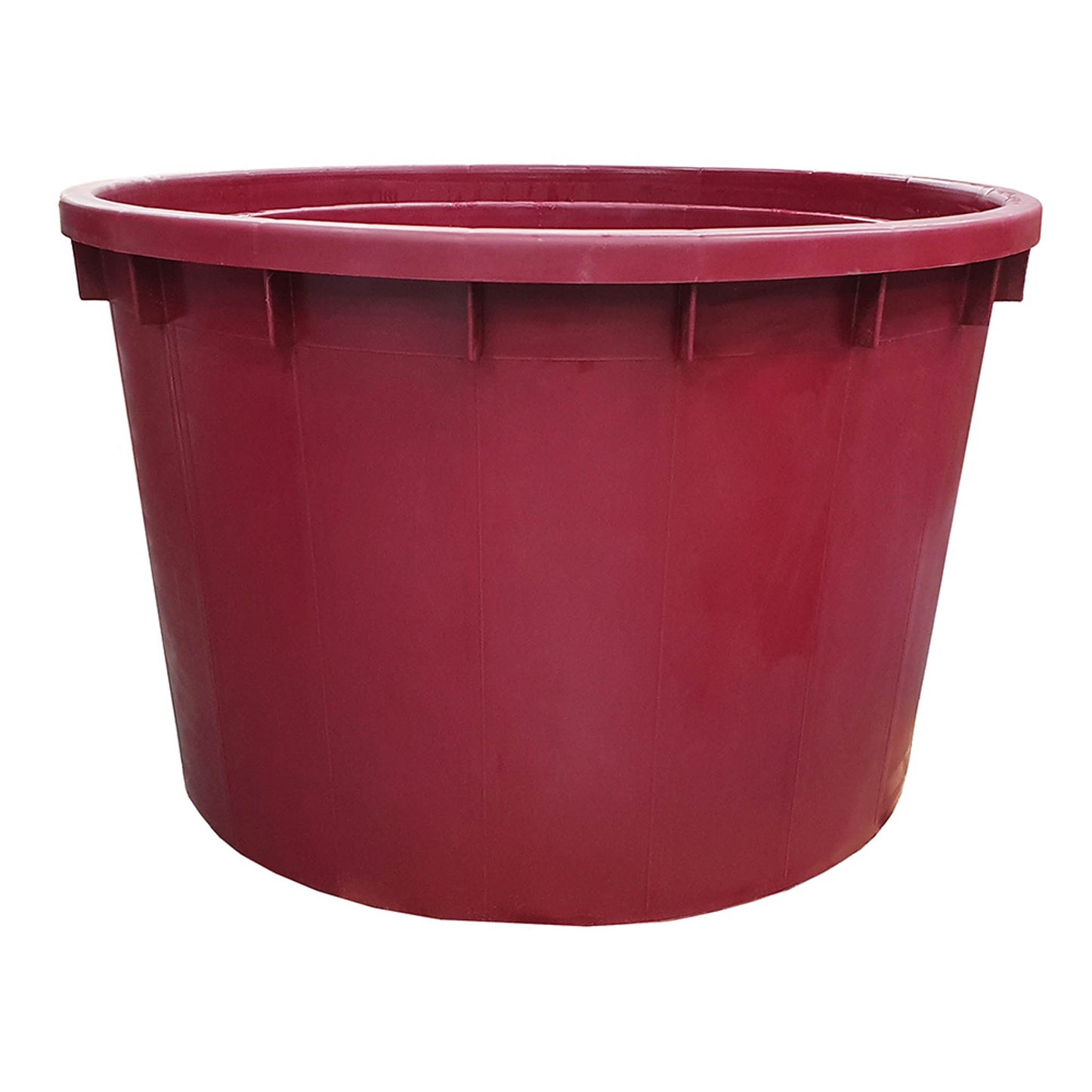 Italian Made 350 litre red food grade plastic wine vat for storing and fermenting wine